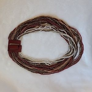 Trades of Hope, Multistranded Multicolored Beaded Necklace